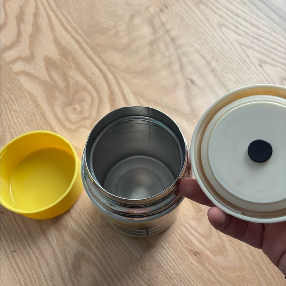 70s Oval Flower Food Flask, Yellow, Multi, 500ml - Picture 7 of 11